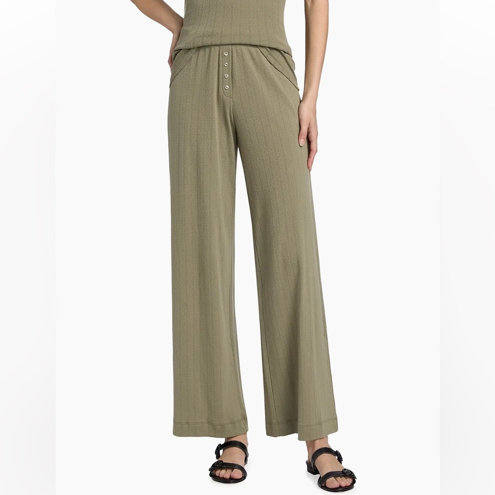 LESET Pointelle Boxer Pants Cypress | NWOT